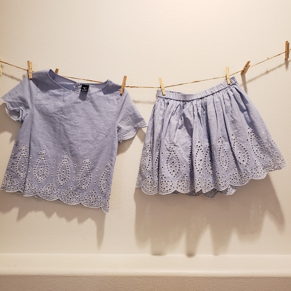 Gap girls set. Skirt/blouse